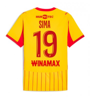 RC Lens Abdallah Sima #19 Hjemmebanetrøje 2025-26 Kortærmet